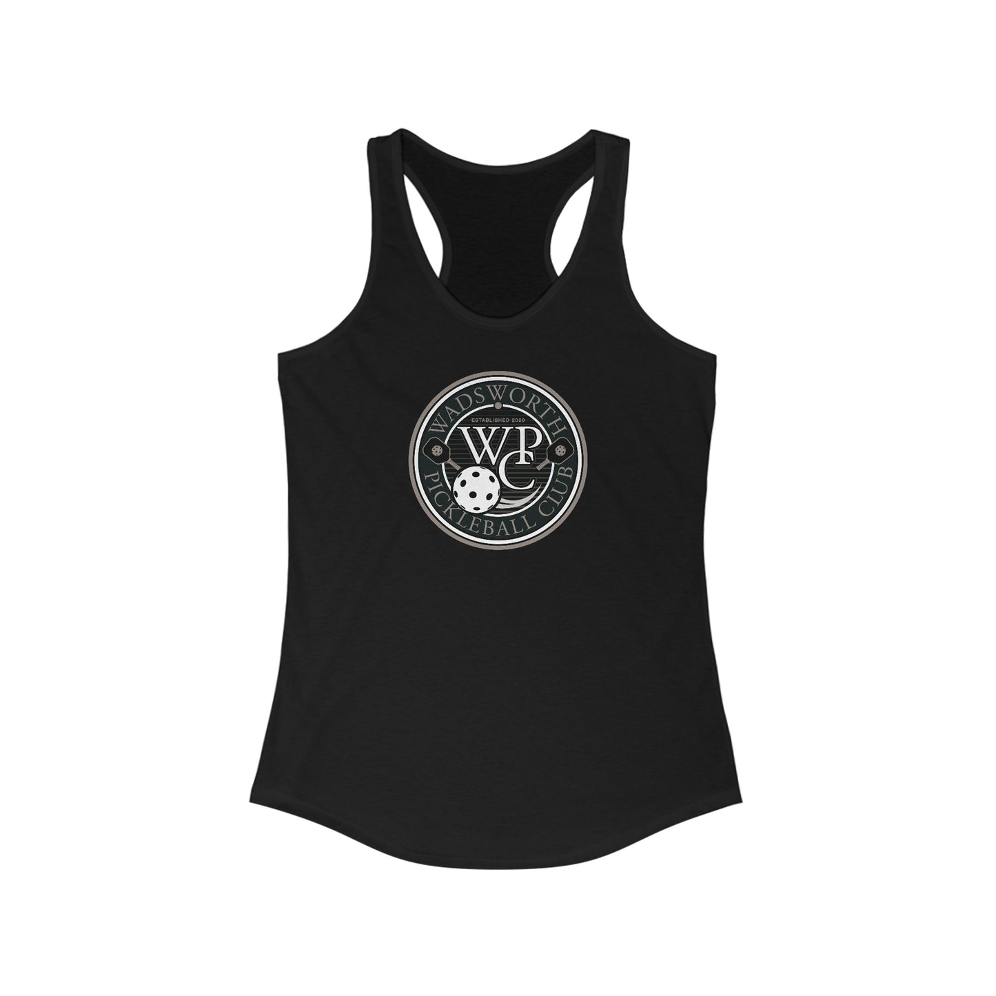 WPC GRAY LOGO (FRONT ONLY) - Women's Ideal Racerback Tank