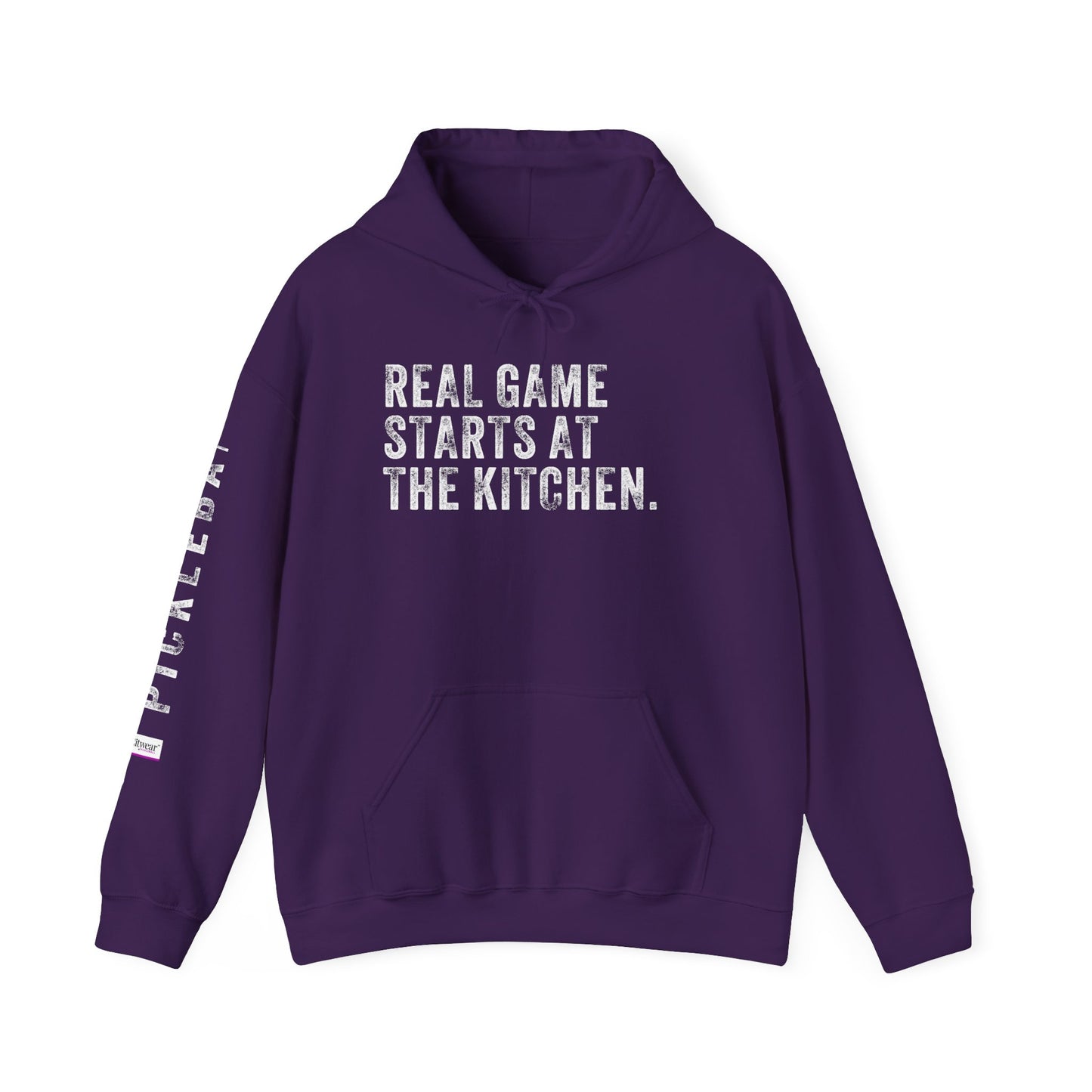 REAL GAME STARTS AT THE KITCHEN, Unisex Heavy Blend™ Hooded Sweatshirt