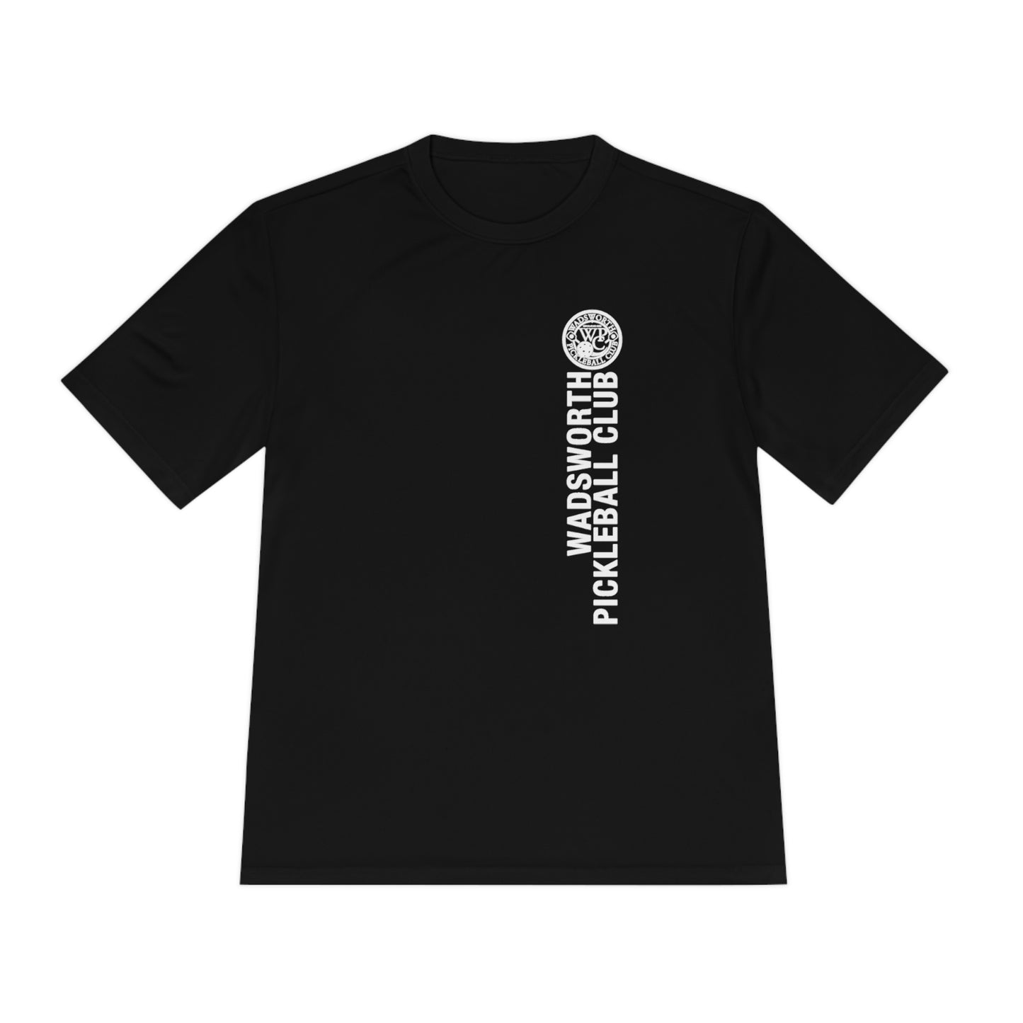 WPC WHITE-GRAY VERTICAL LOGO SPORT-TEK (FRONT & LOGO BACK) - Unisex Moisture Wicking Tee
