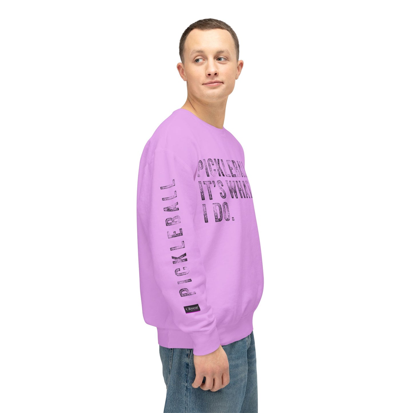 PICKLEBALL, IT'S WHAT I DO., Unisex Lightweight Crewneck Sweatshirt