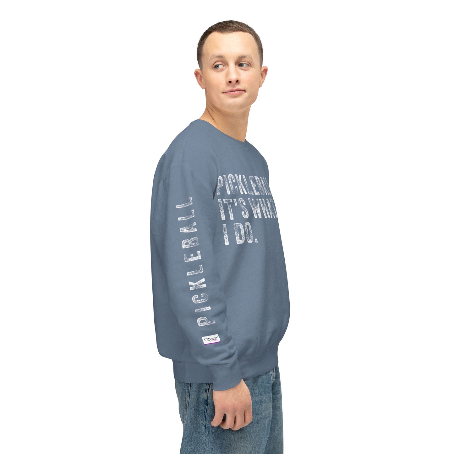 PICKLEBALL, IT'S WHAT I DO., Unisex Lightweight Crewneck Sweatshirt