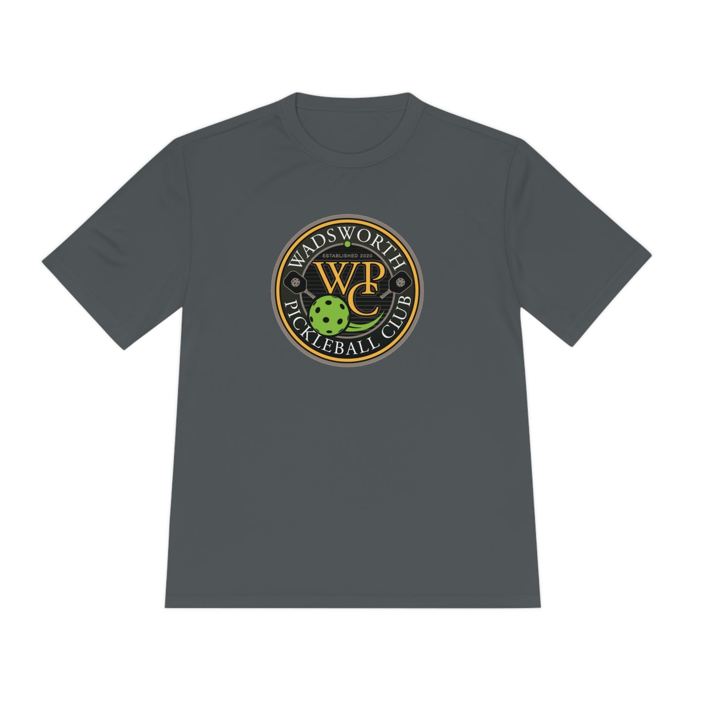 WPC COLOR LOGO SPORT-TEK (FRONT & PICKLEBALL BACK) - Unisex Moisture Wicking Tee
