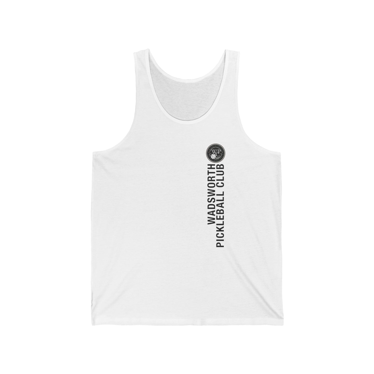 WPC GRAY VERTICAL LOGO (FRONT & PICKLEBALL BACK) - Unisex Jersey Tank
