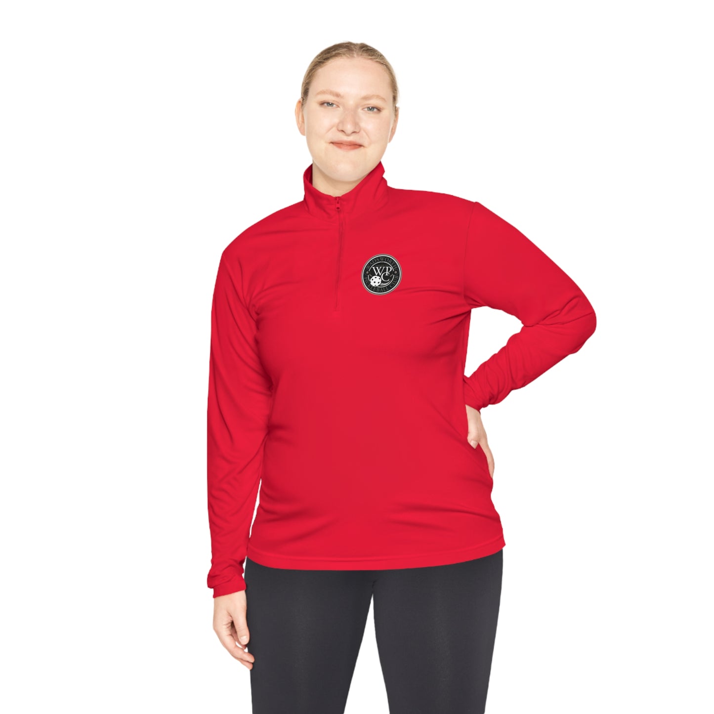 WPC GRAY LOGOS (FRONT & BACK) - Unisex Quarter-Zip Pullover
