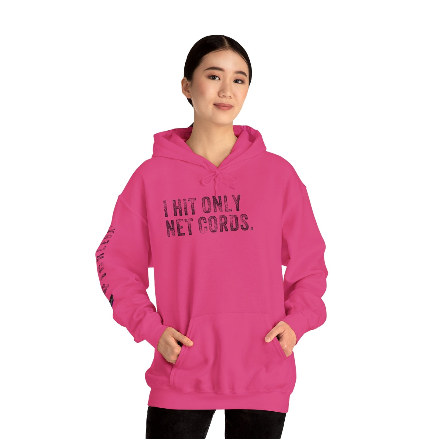 I HIT ONLY NET CORDS, Unisex Heavy Blend™ Hooded Sweatshirt