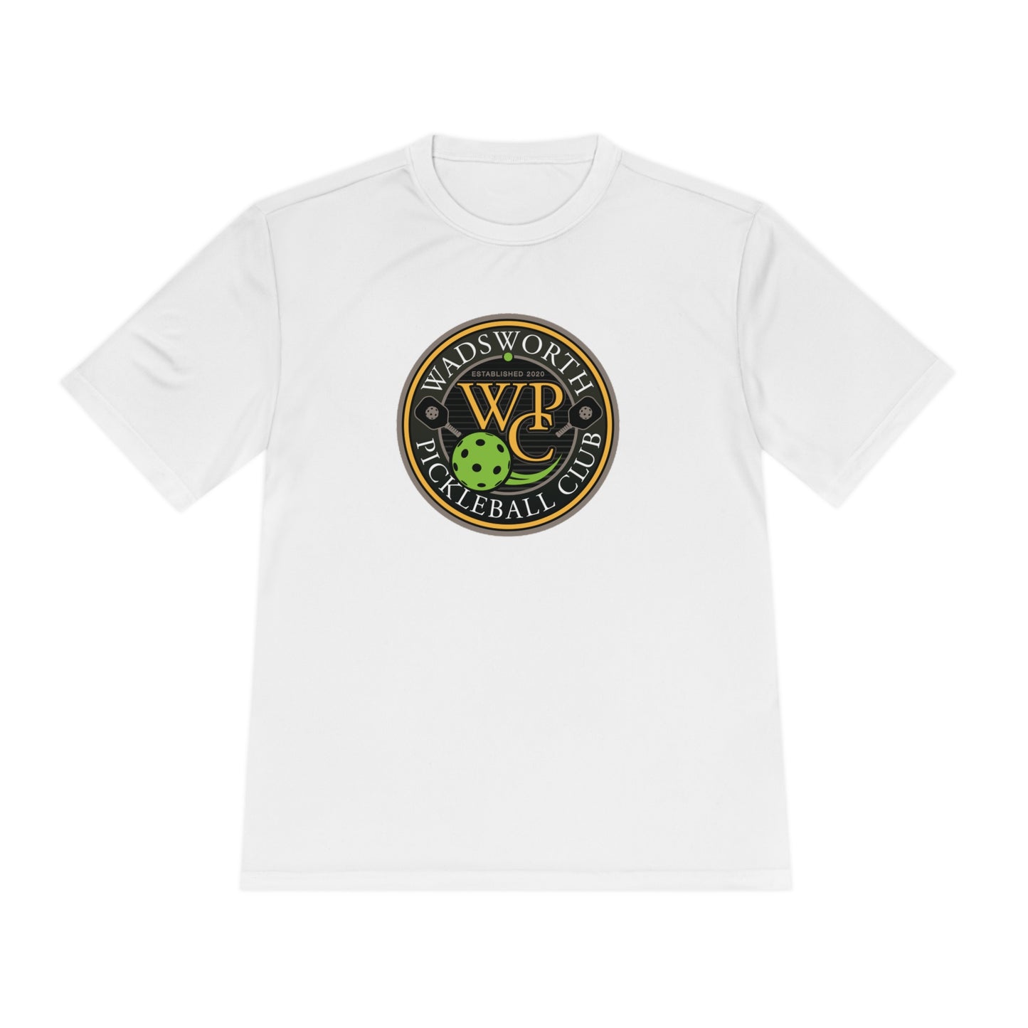 WPC COLOR LOGO SPORT-TEK (FRONT & PICKLEBALL BACK) - Unisex Moisture Wicking Tee