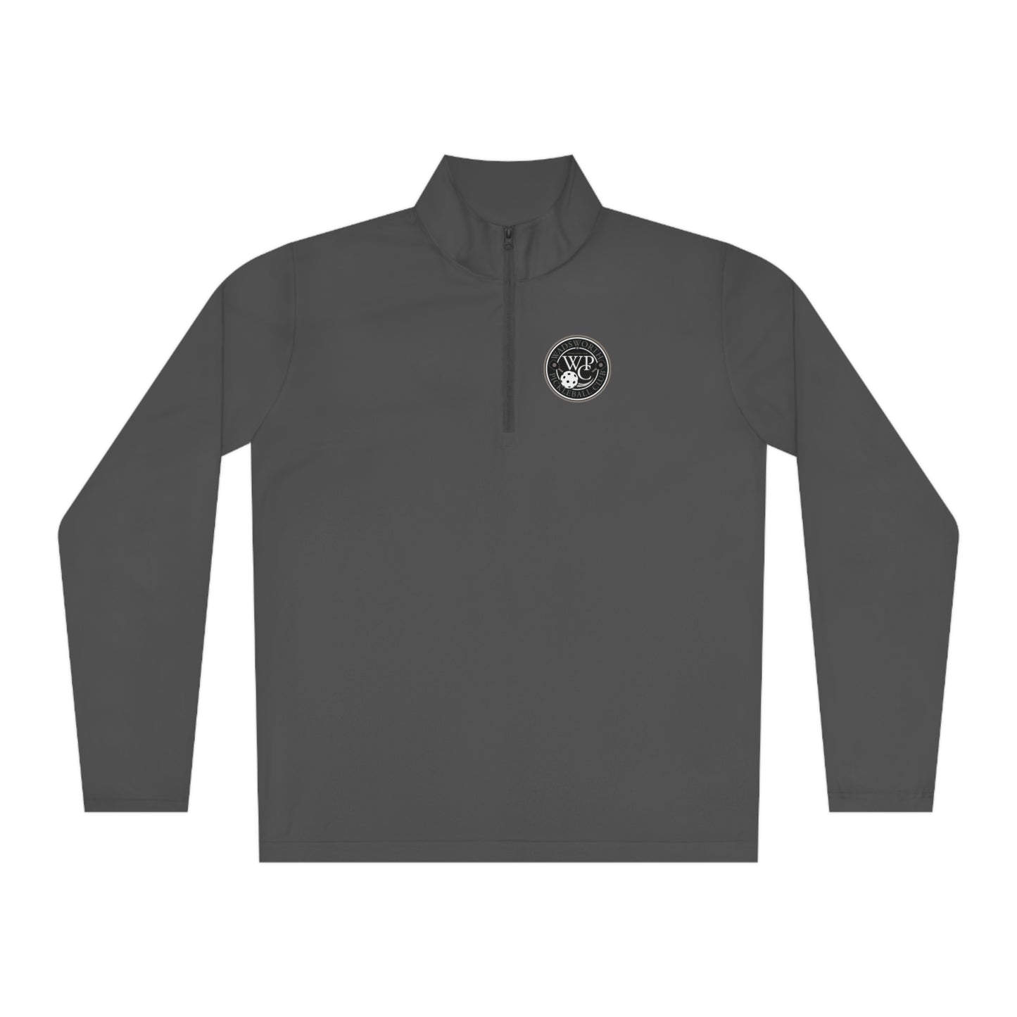 WPC GRAY LOGO (FRONT & PICKLEBALL BACK) - Unisex Quarter-Zip Pullover