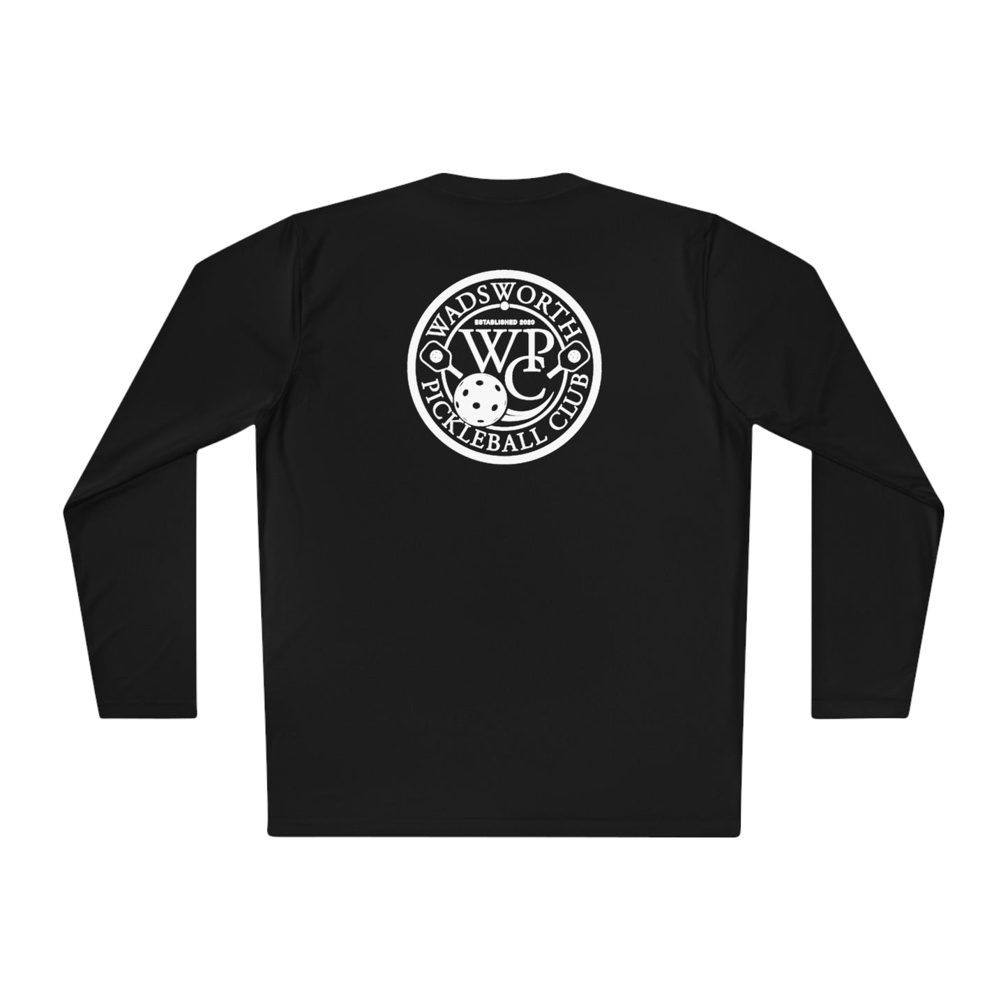WPC WHITE-BLACK VERTICAL LOGO SPORT-TEK (FRONT & BACK) - Unisex Lightweight Long Sleeve Tee