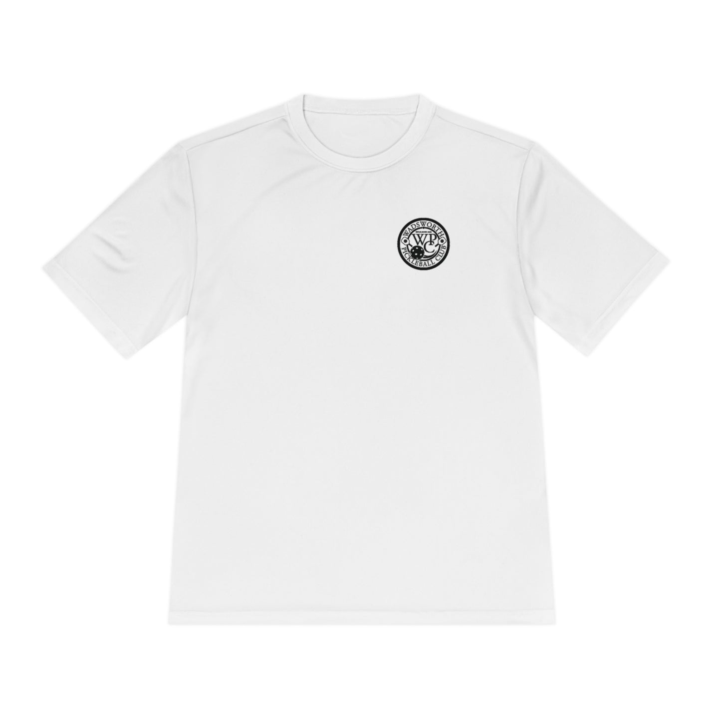 WPC BLACK-WHITE POCKET LOGO SPORT-TEK (FRONT & LOGO BACK) - Unisex Moisture Wicking Tee