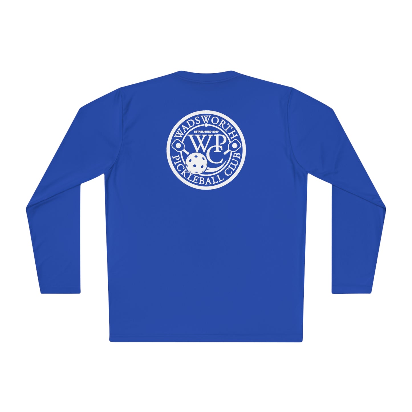 WPC WHITE-BLACK LOGOS SPORT-TEK (FRONT & BACK) - Unisex Lightweight Long Sleeve Tee