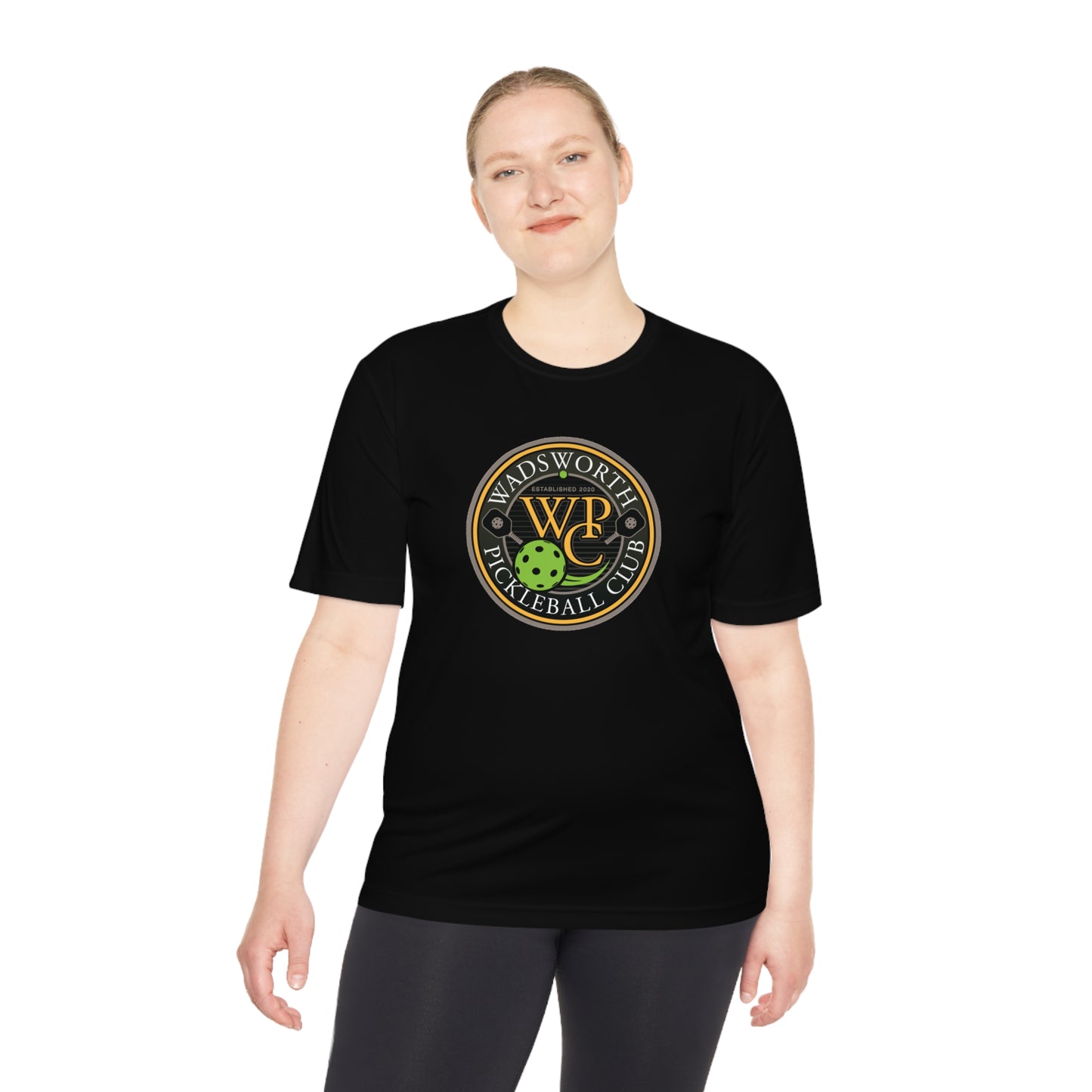 WPC COLOR LOGO SPORT-TEK (FRONT & PICKLEBALL BACK) - Unisex Moisture Wicking Tee