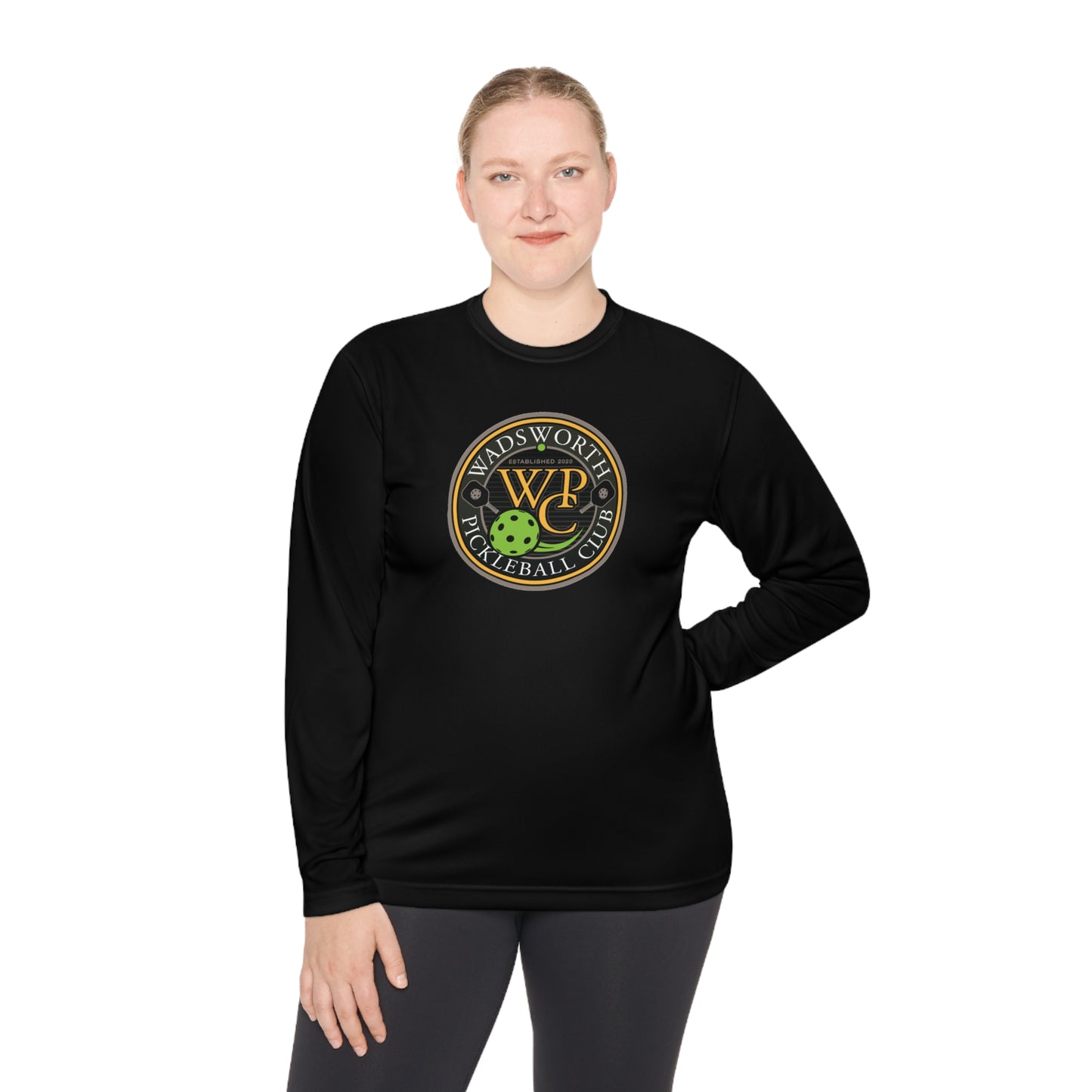 WPC COLOR LOGO SPORT-TEK (FRONT & PICKLEBALL BACK) - Unisex Lightweight Long Sleeve Tee