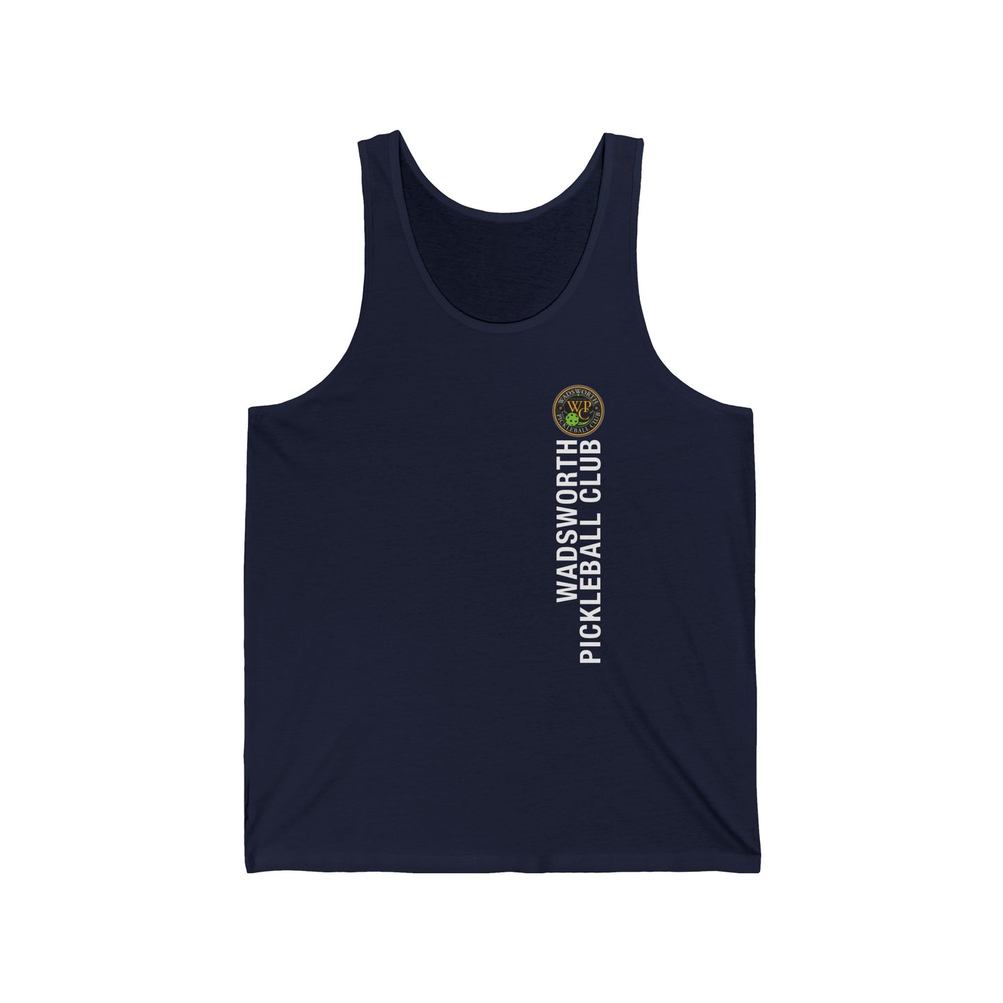 WPC COLOR VERTICAL LOGO (FRONT & PICKLEBALL BACK) - Unisex Jersey Tank