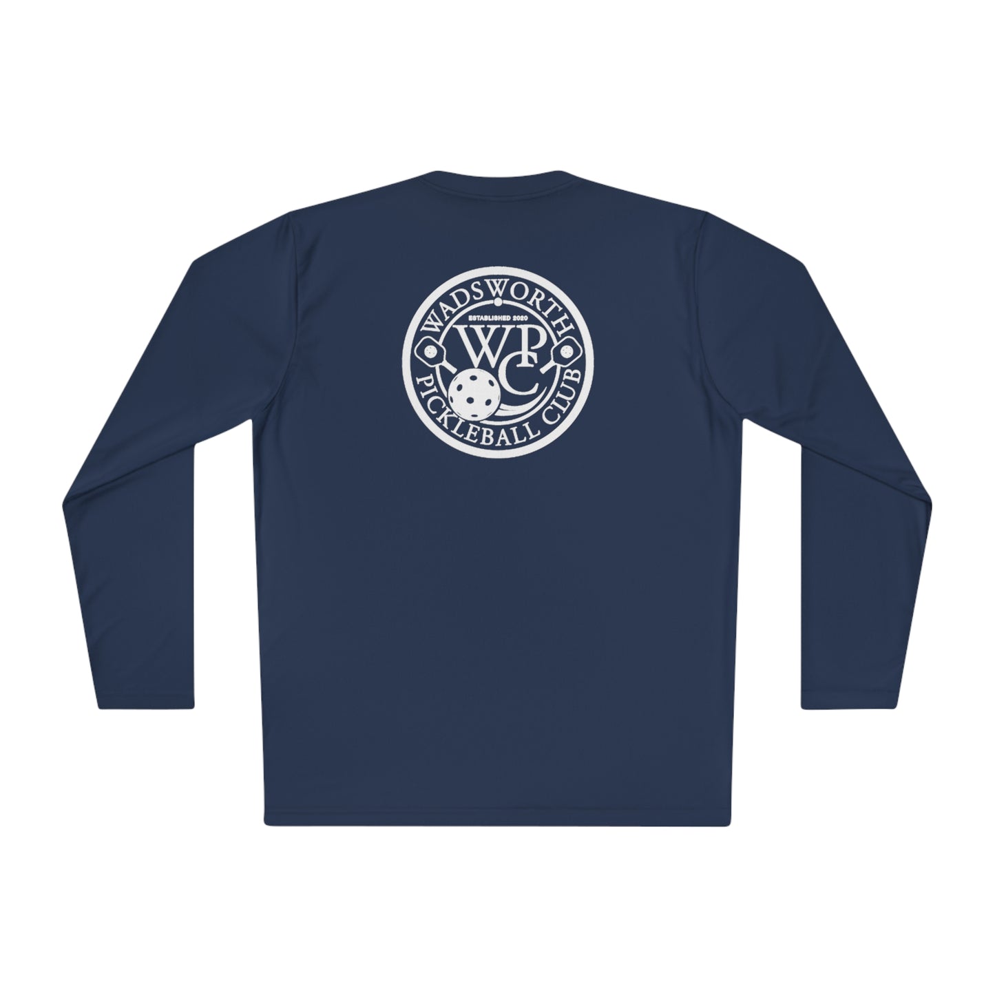 WPC WHITE-BLACK VERTICAL LOGO SPORT-TEK (FRONT & BACK) - Unisex Lightweight Long Sleeve Tee