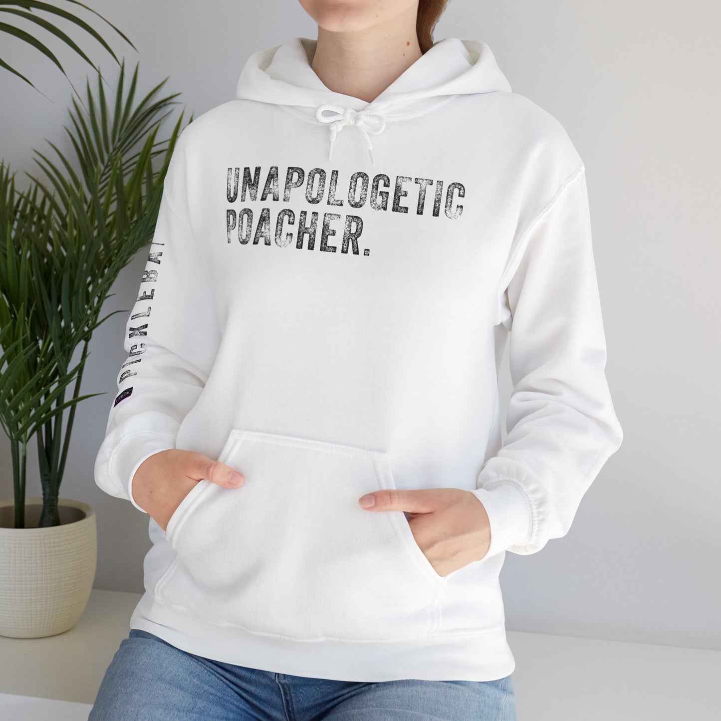 UNAPOLOGETIC POACHER, Unisex Heavy Blend™ Hooded Sweatshirt