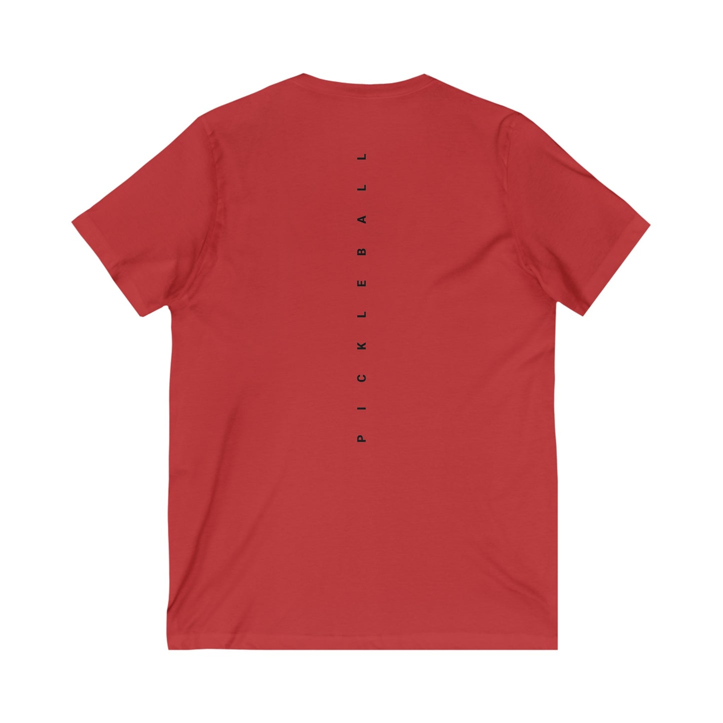 WPC GRAY POCKET LOGO (FRONT & PICKLEBALL BACK) V-NECK - Unisex Jersey Short Sleeve V-Neck Tee