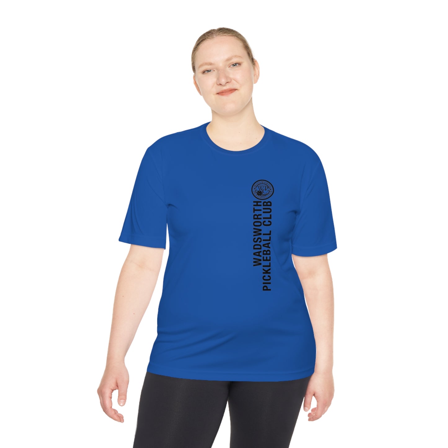 WPC BLACK VERTICAL LOGO SPORT-TEK (FRONT & LOGO BACK) - Unisex Moisture Wicking Tee