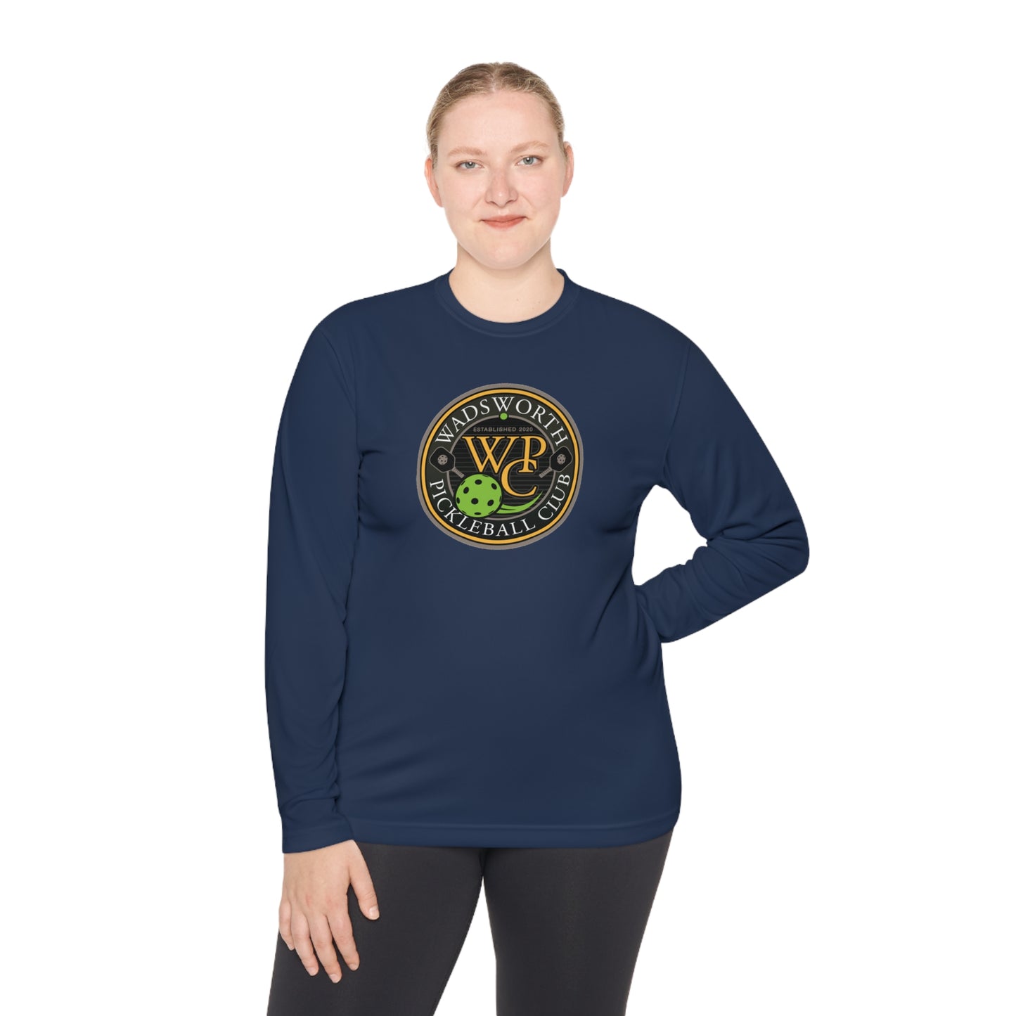 WPC COLOR LOGO SPORT-TEK (FRONT & PICKLEBALL BACK) - Unisex Lightweight Long Sleeve Tee