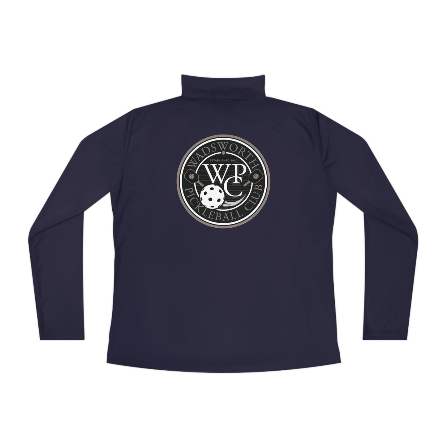 WPC CIRCULAR GRAY LOGOS LADIES SPORT-TEK (FRONT & BACK) - Ladies Quarter-Zip Pullover