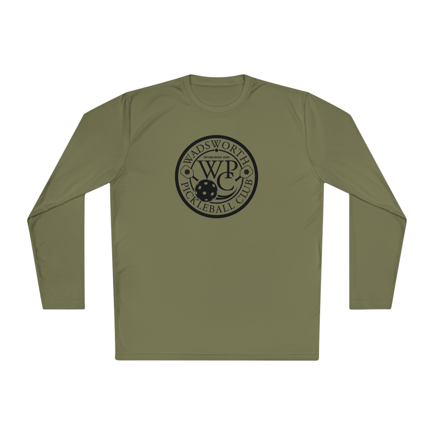 WPC BLACK-WHITE LOGO SPORT-TEK (FRONT & PICKLEBALL BACK) - Unisex Lightweight Long Sleeve Tee