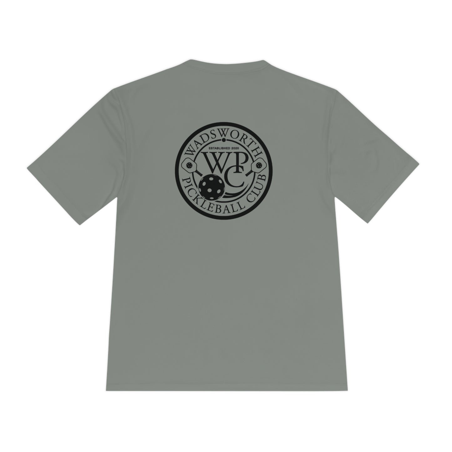 WPC BLACK-WHITE POCKET LOGO SPORT-TEK (FRONT & LOGO BACK) - Unisex Moisture Wicking Tee