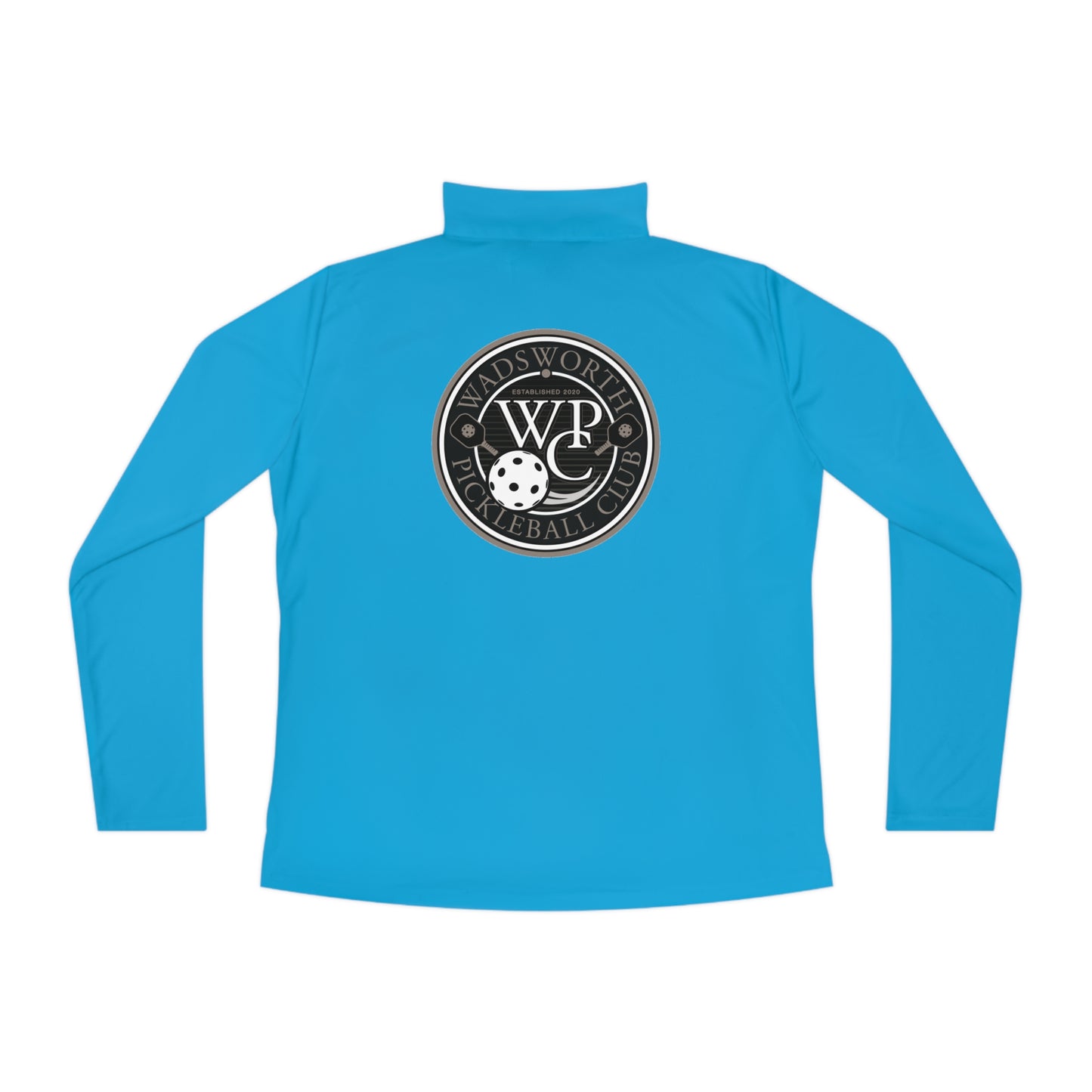 WPC CIRCULAR GRAY LOGOS LADIES SPORT-TEK (FRONT & BACK) - Ladies Quarter-Zip Pullover