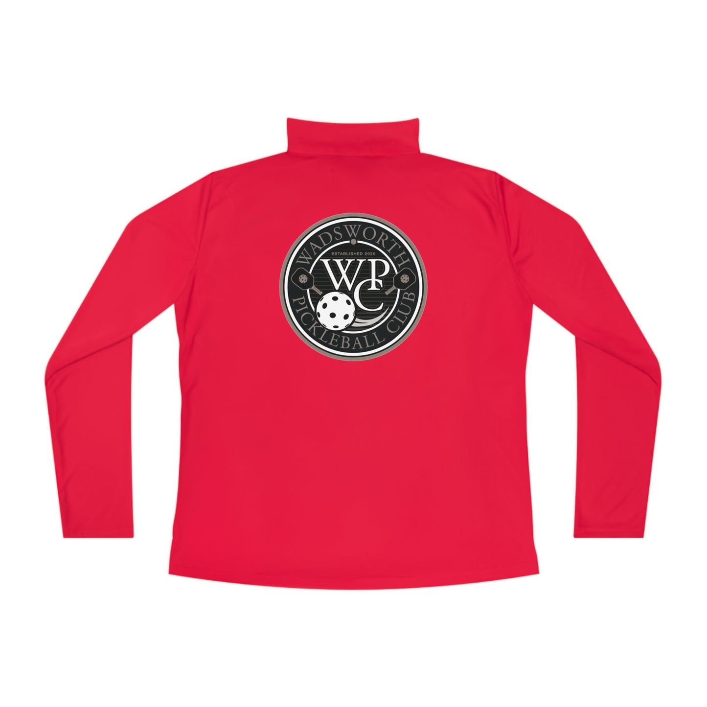 WPC CIRCULAR GRAY LOGOS LADIES SPORT-TEK (FRONT & BACK) - Ladies Quarter-Zip Pullover