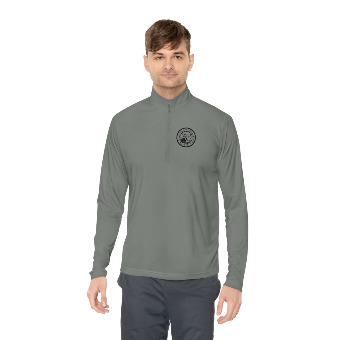 WPC BLACK-WHITE LOGO (FRONT & PICKLEBALL BACK) - Unisex Quarter-Zip Pullover