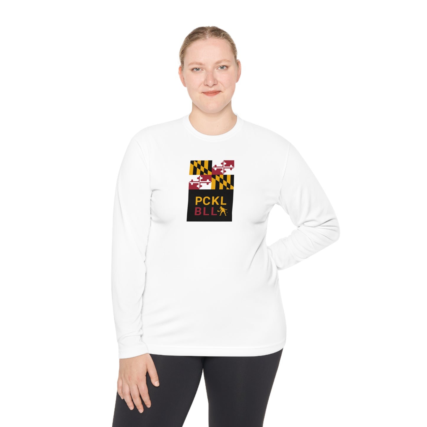MD FLAG, PCKL-BLL WOMAN ATHLETE-Unisex Lightweight Long Sleeve Tee