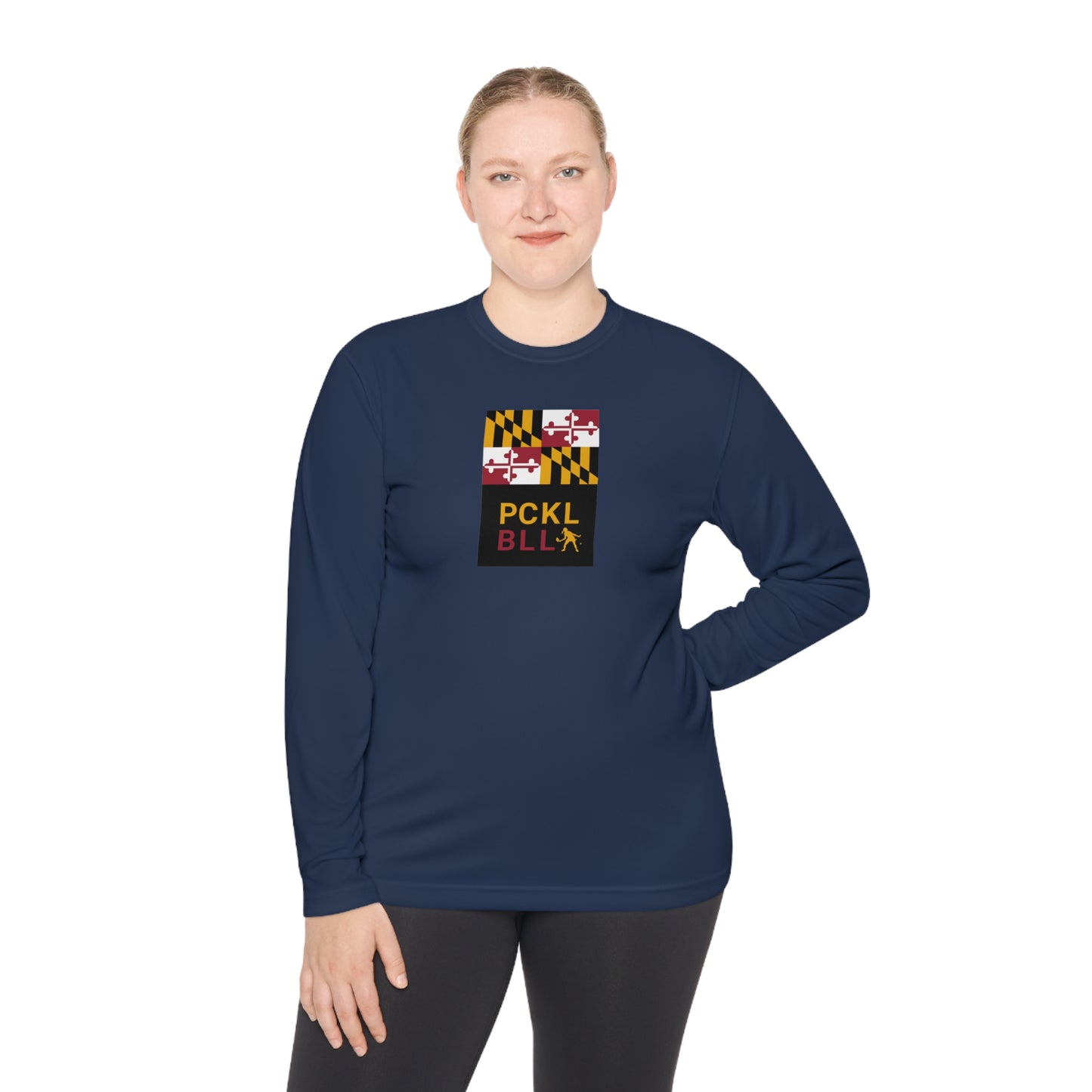 MD FLAG, PCKL-BLL WOMAN ATHLETE-Unisex Lightweight Long Sleeve Tee