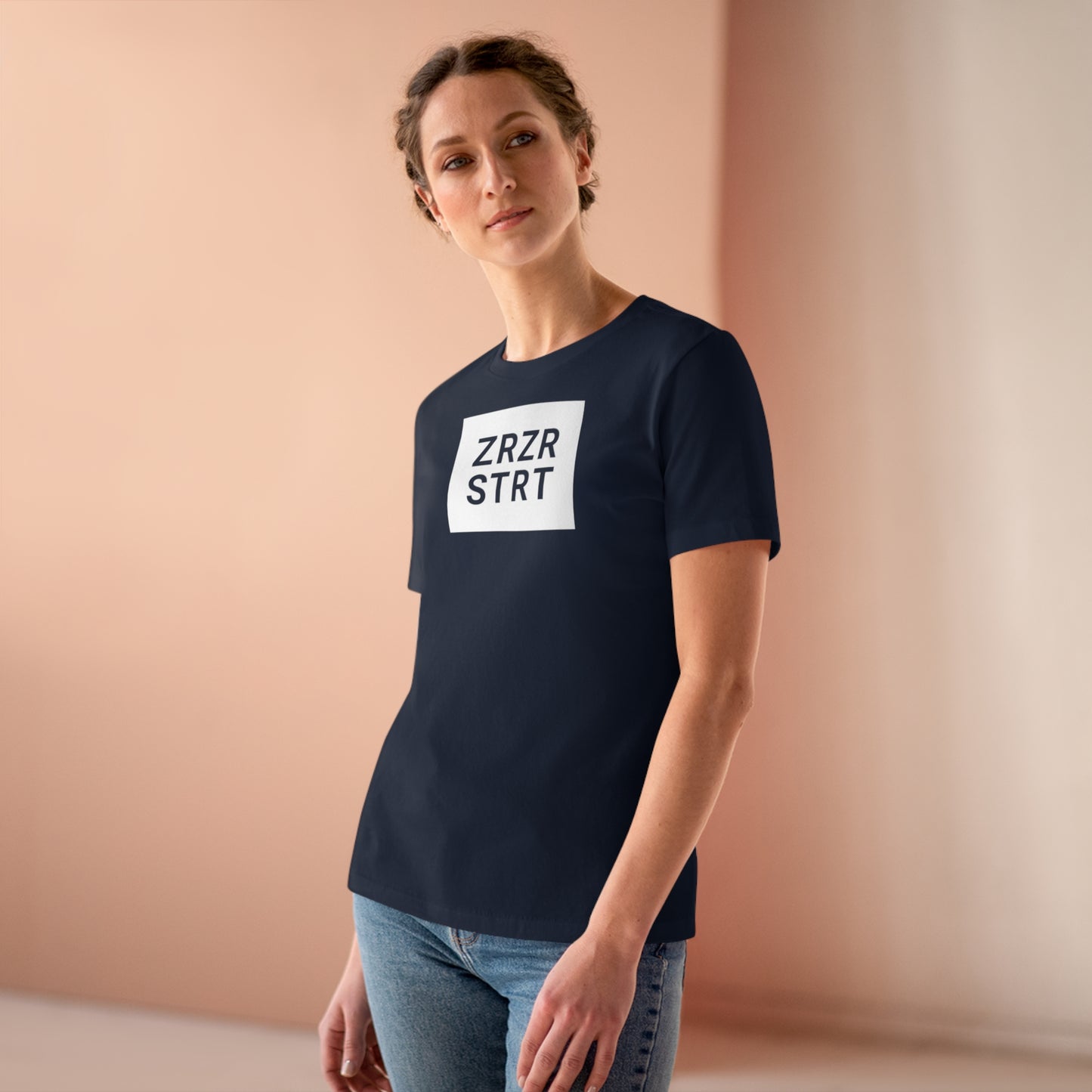 ZERO, ZERO, START, Relaxed Fit Women's T-shirt