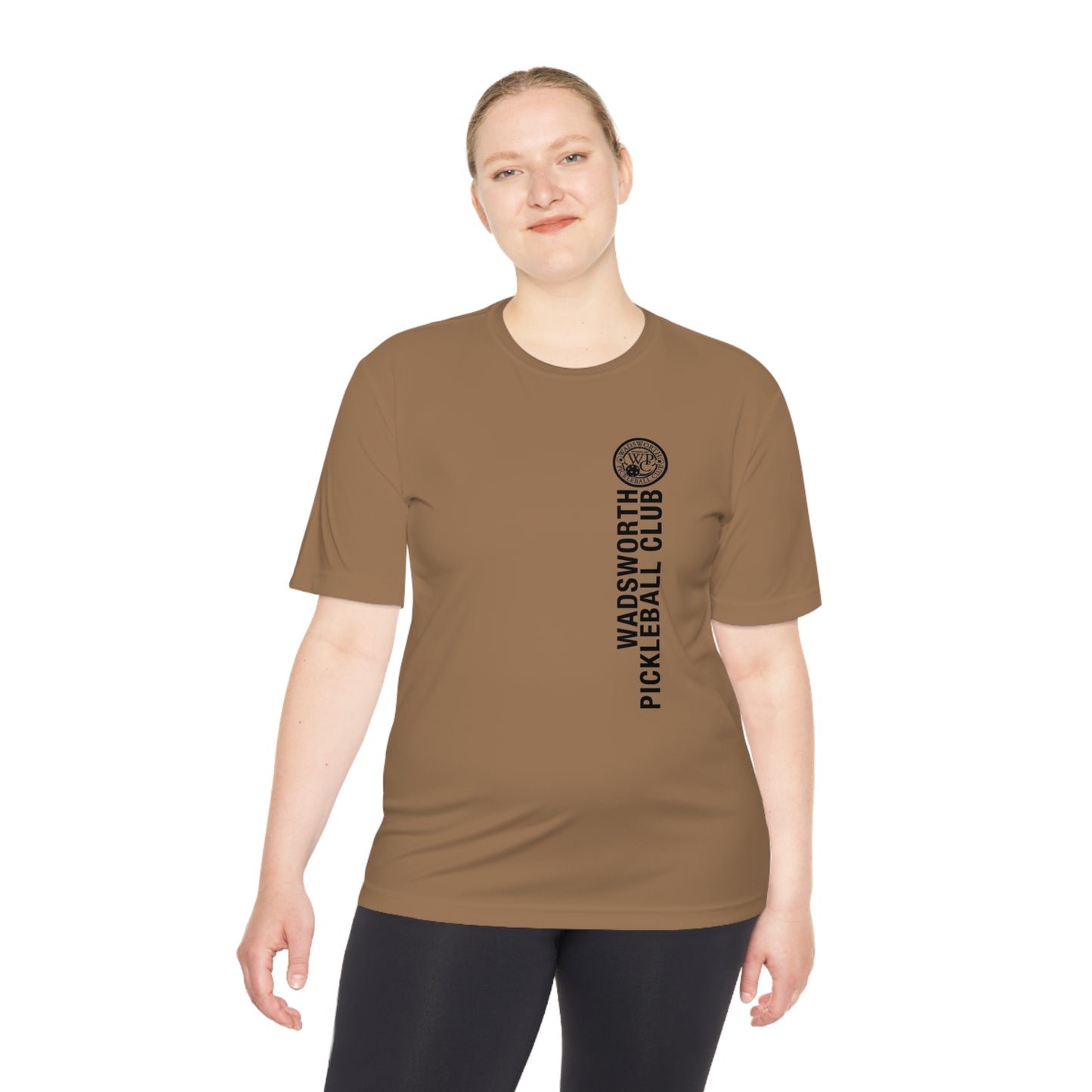 WPC BLACK VERTICAL LOGO SPORT-TEK (FRONT & LOGO BACK) - Unisex Moisture Wicking Tee