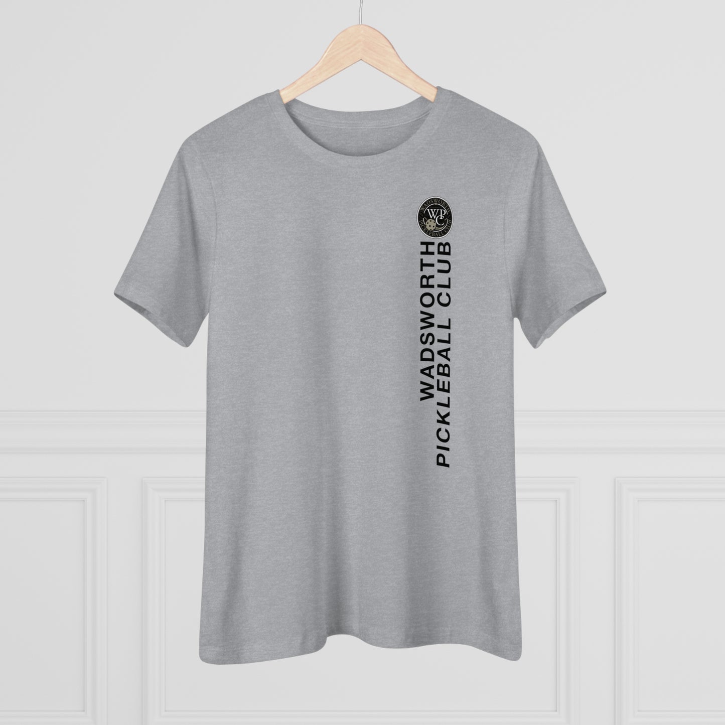 WPC VERTICAL WHITE, Relaxed Fit Women's T-shirt