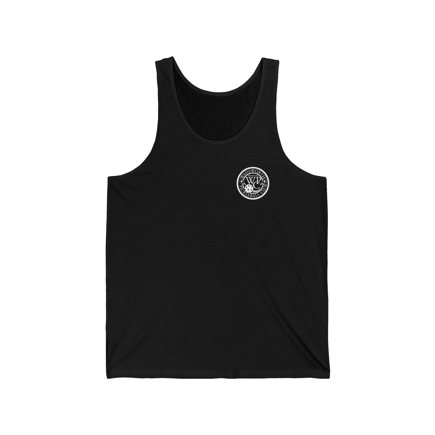 WPC WHITE-BLACK POCKET LOGO (FRONT & BACK) - Unisex Jersey Tank