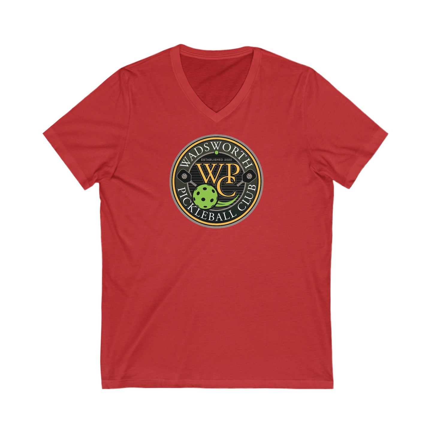 WPC COLOR LOGO (FRONT ONLY) - Unisex Jersey Short Sleeve V-Neck Tee