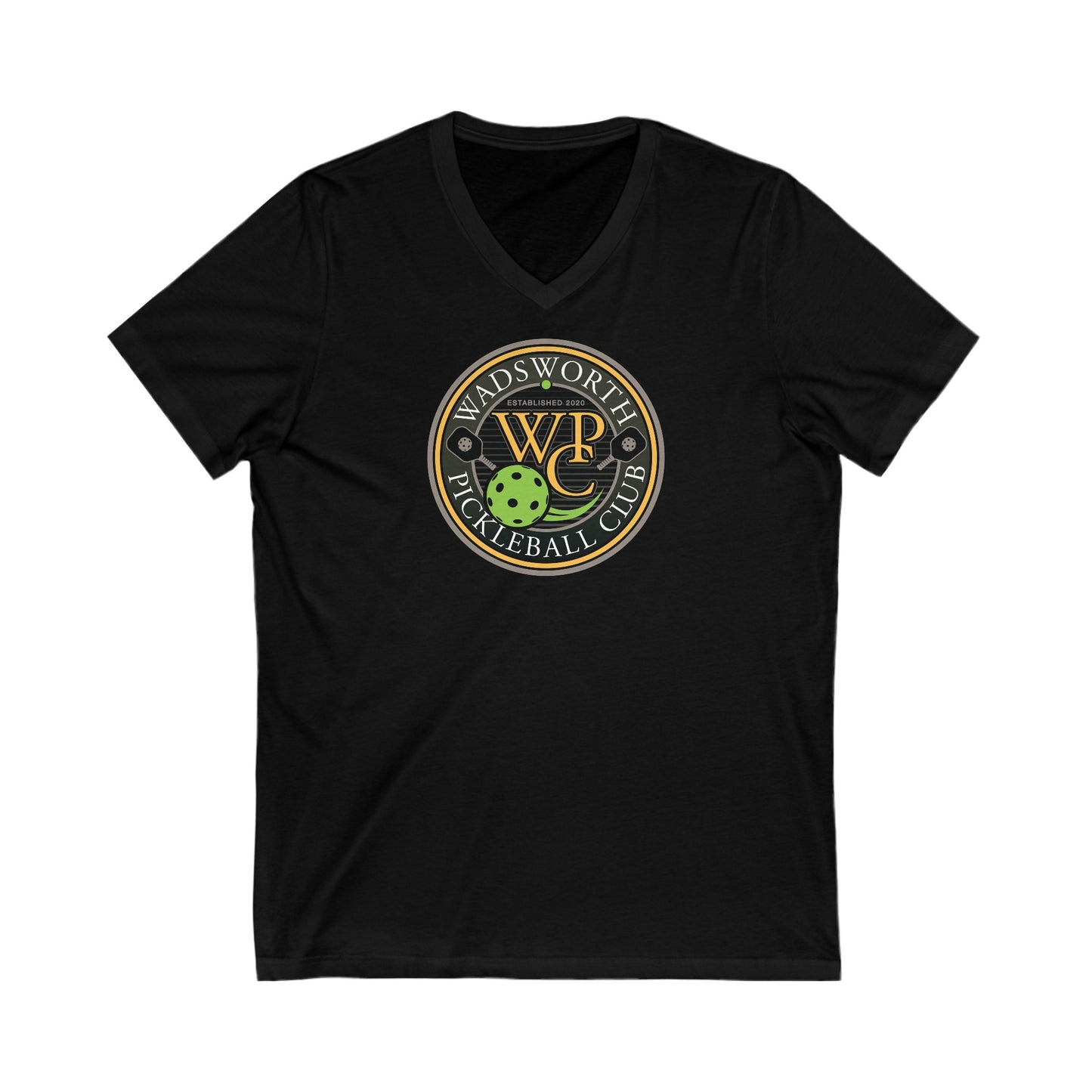 WPC COLOR LOGO (FRONT ONLY) - Unisex Jersey Short Sleeve V-Neck Tee
