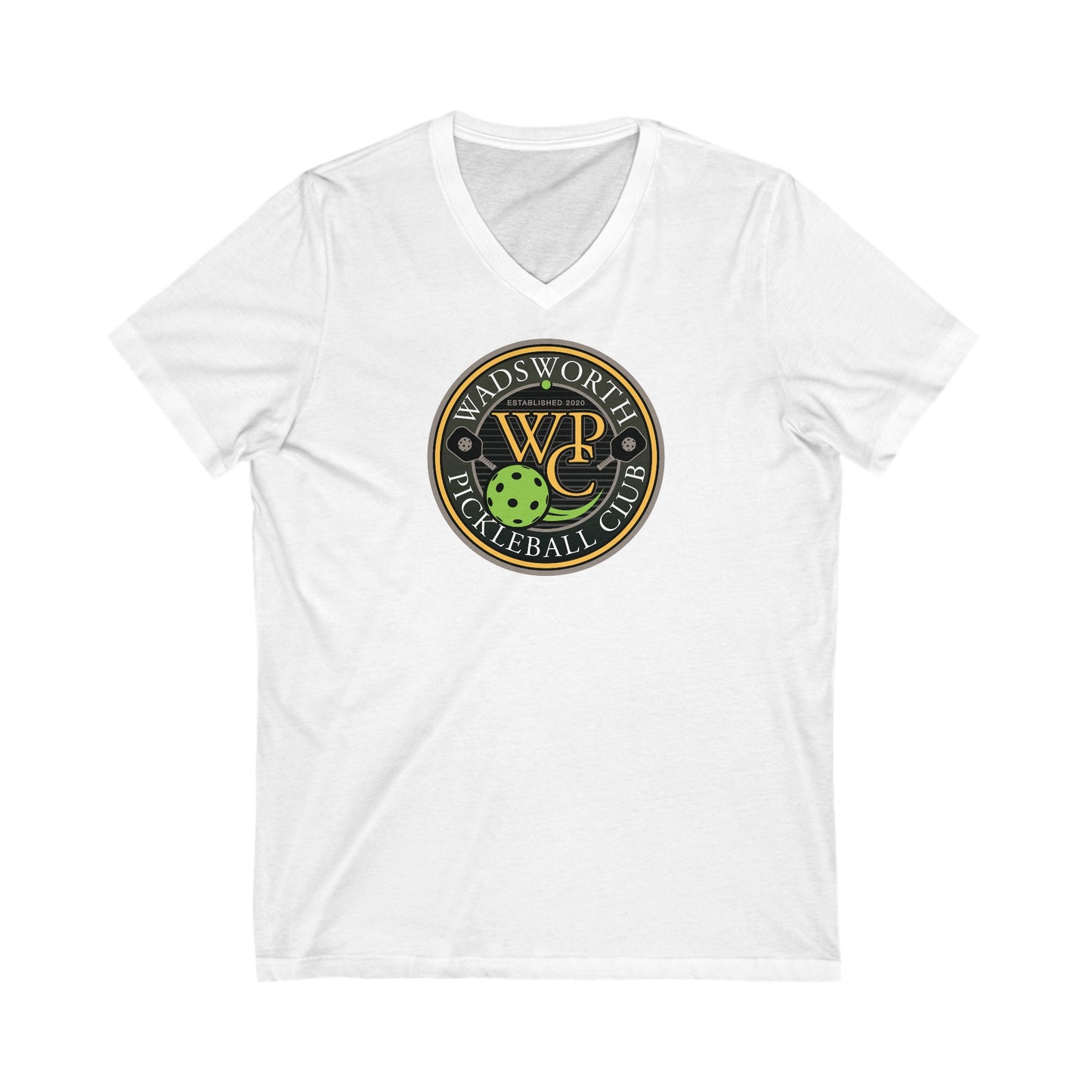 WPC COLOR LOGO (FRONT ONLY) - Unisex Jersey Short Sleeve V-Neck Tee