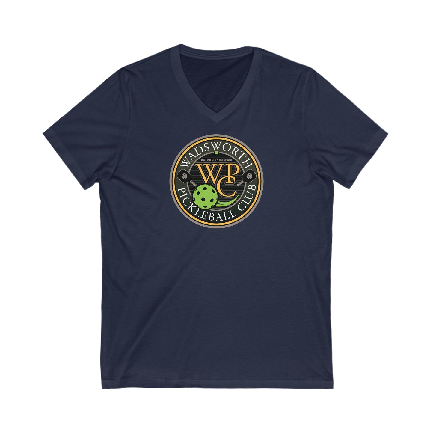 WPC COLOR LOGO (FRONT ONLY) - Unisex Jersey Short Sleeve V-Neck Tee