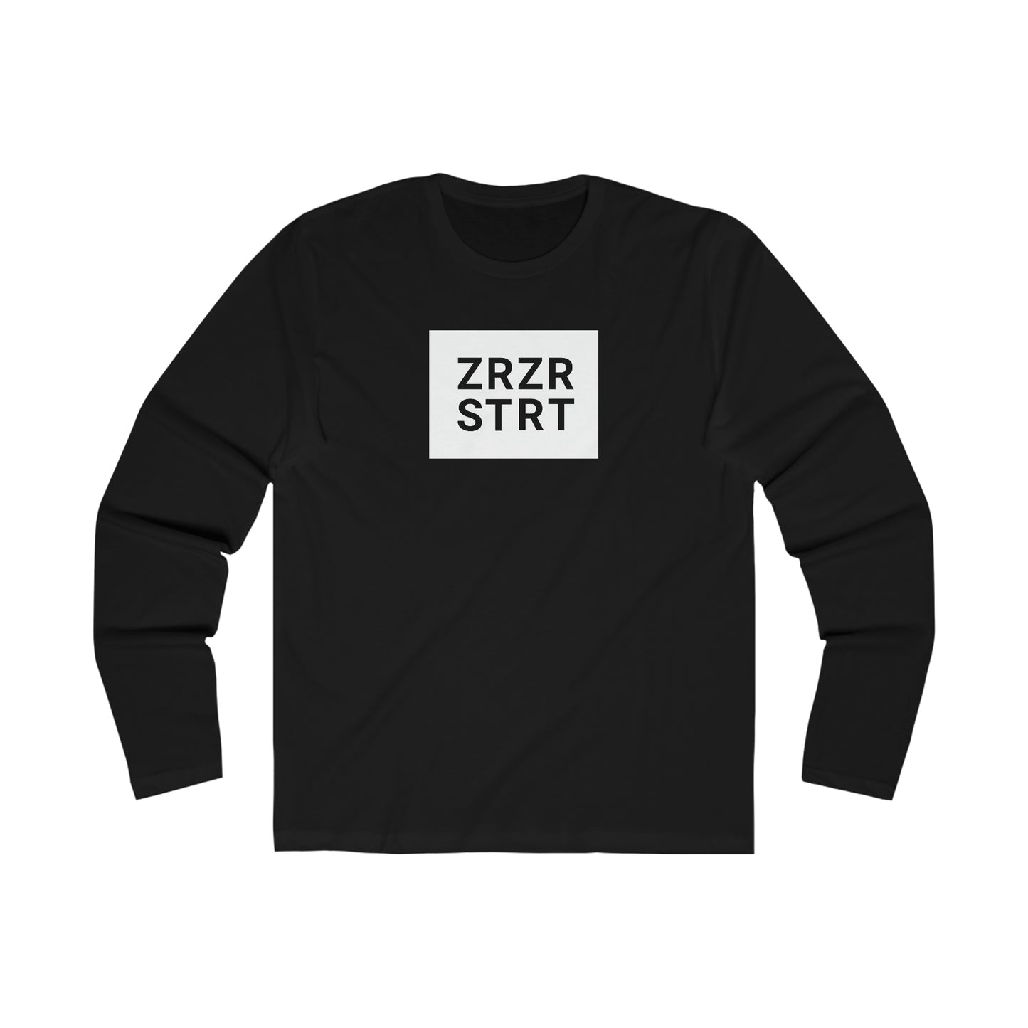 ZRZR-STRT, Men's Long Sleeve Crew Tee