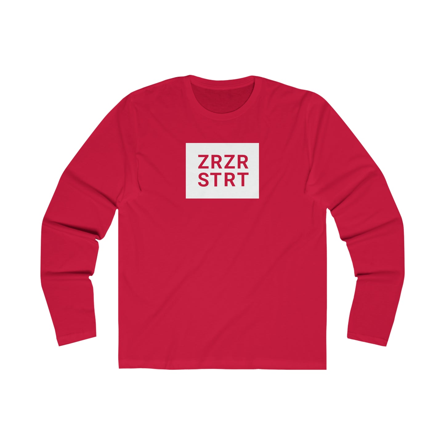 ZRZR-STRT, Men's Long Sleeve Crew Tee