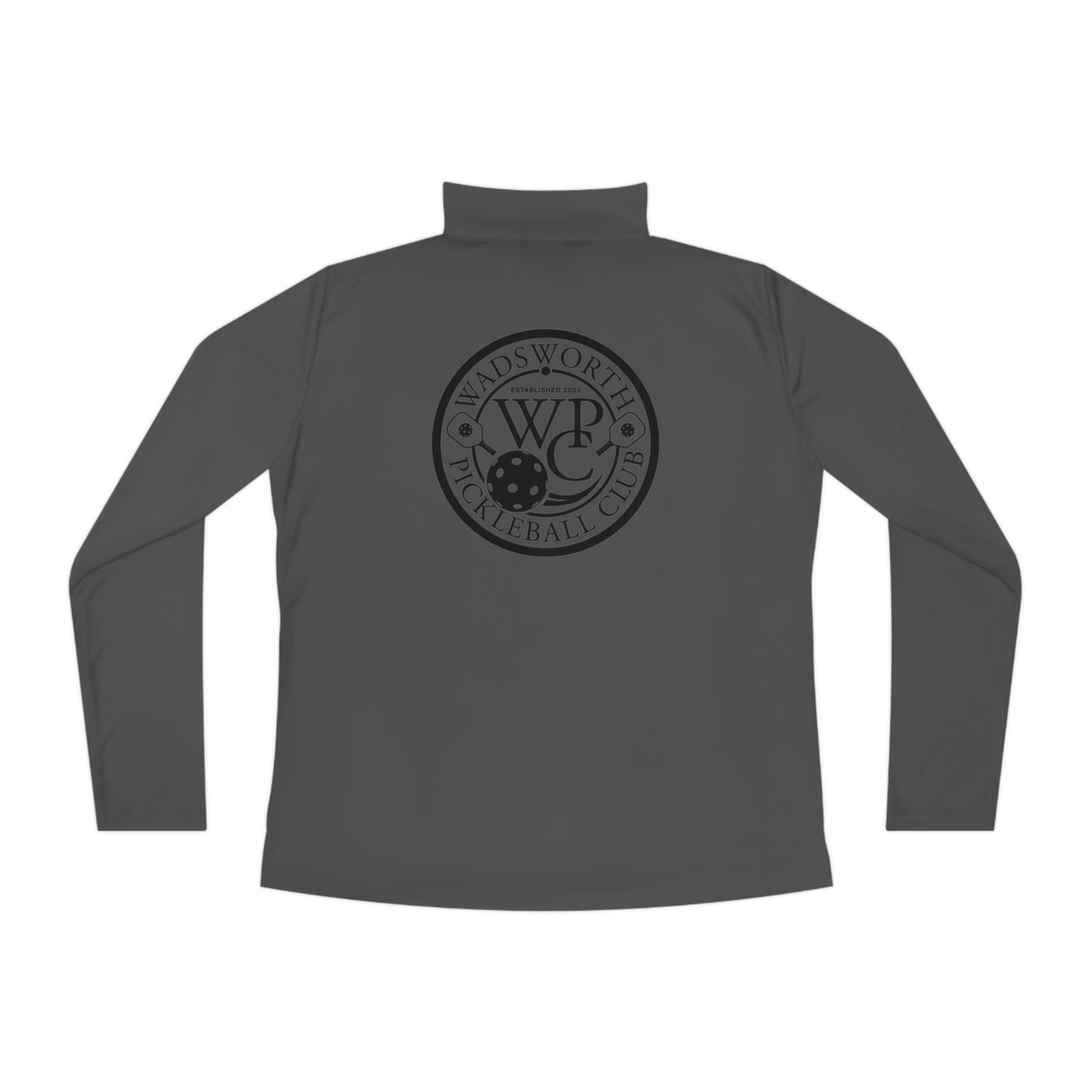 WPC BLACK-WHITE LOGOS LADIES SPORT-TEK (FRONT & BACK) - Ladies Quarter-Zip Pullover