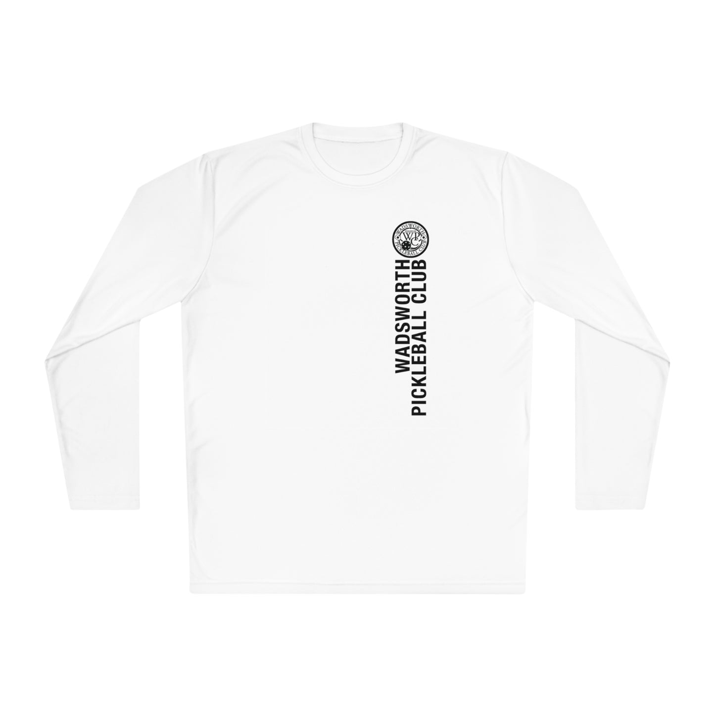 WPC WHITE-BLACK VERTICAL LOGO SPORT-TEK (FRONT & BACK) - Unisex Lightweight Long Sleeve Tee