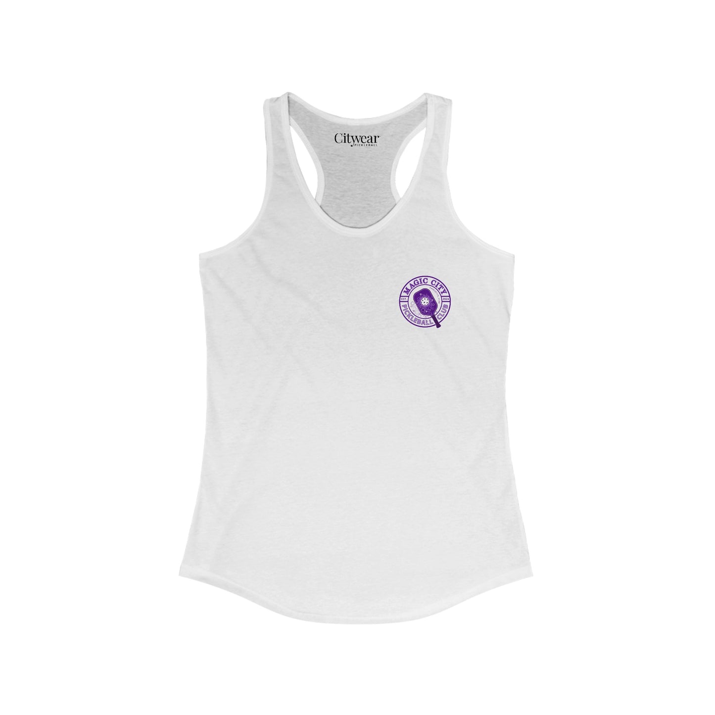 MCPC CIRCULAR LOGO (FRONT ONLY) - Women's Ideal Racerback Tank