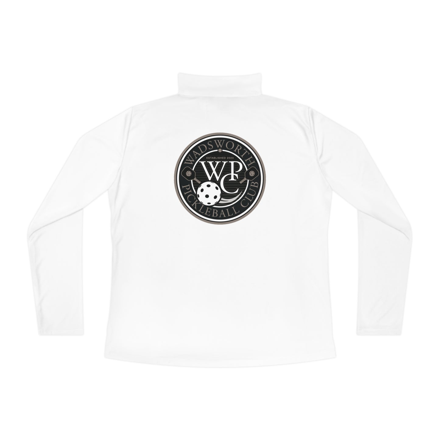 WPC CIRCULAR GRAY LOGOS LADIES SPORT-TEK (FRONT & BACK) - Ladies Quarter-Zip Pullover