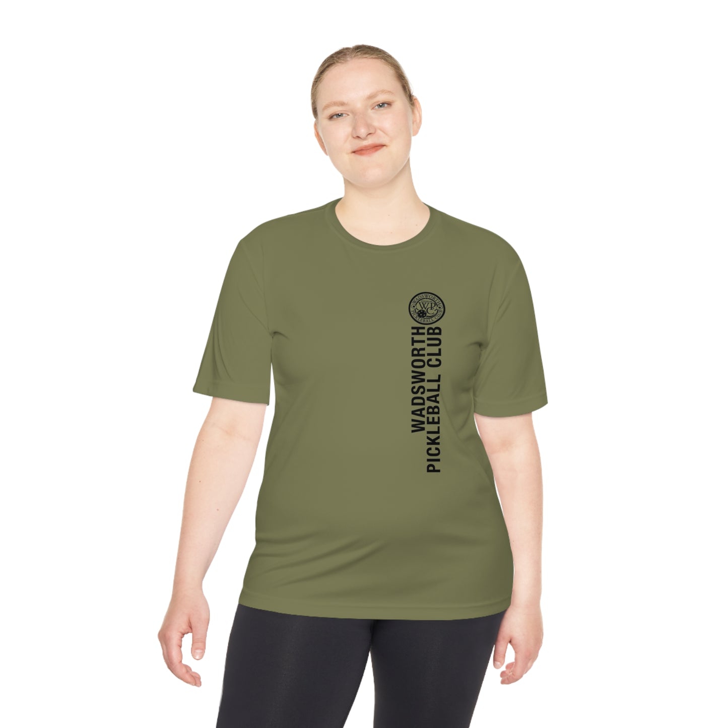WPC BLACK VERTICAL LOGO SPORT-TEK (FRONT & LOGO BACK) - Unisex Moisture Wicking Tee