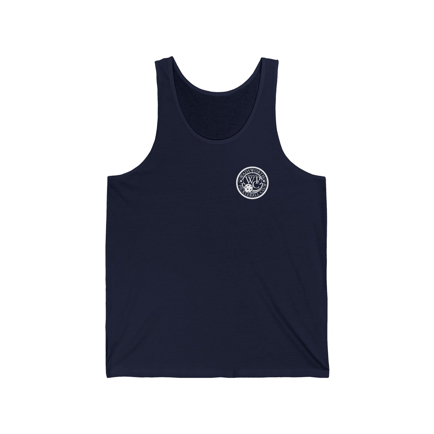 WPC WHITE-BLACK POCKET LOGO (FRONT & BACK) - Unisex Jersey Tank