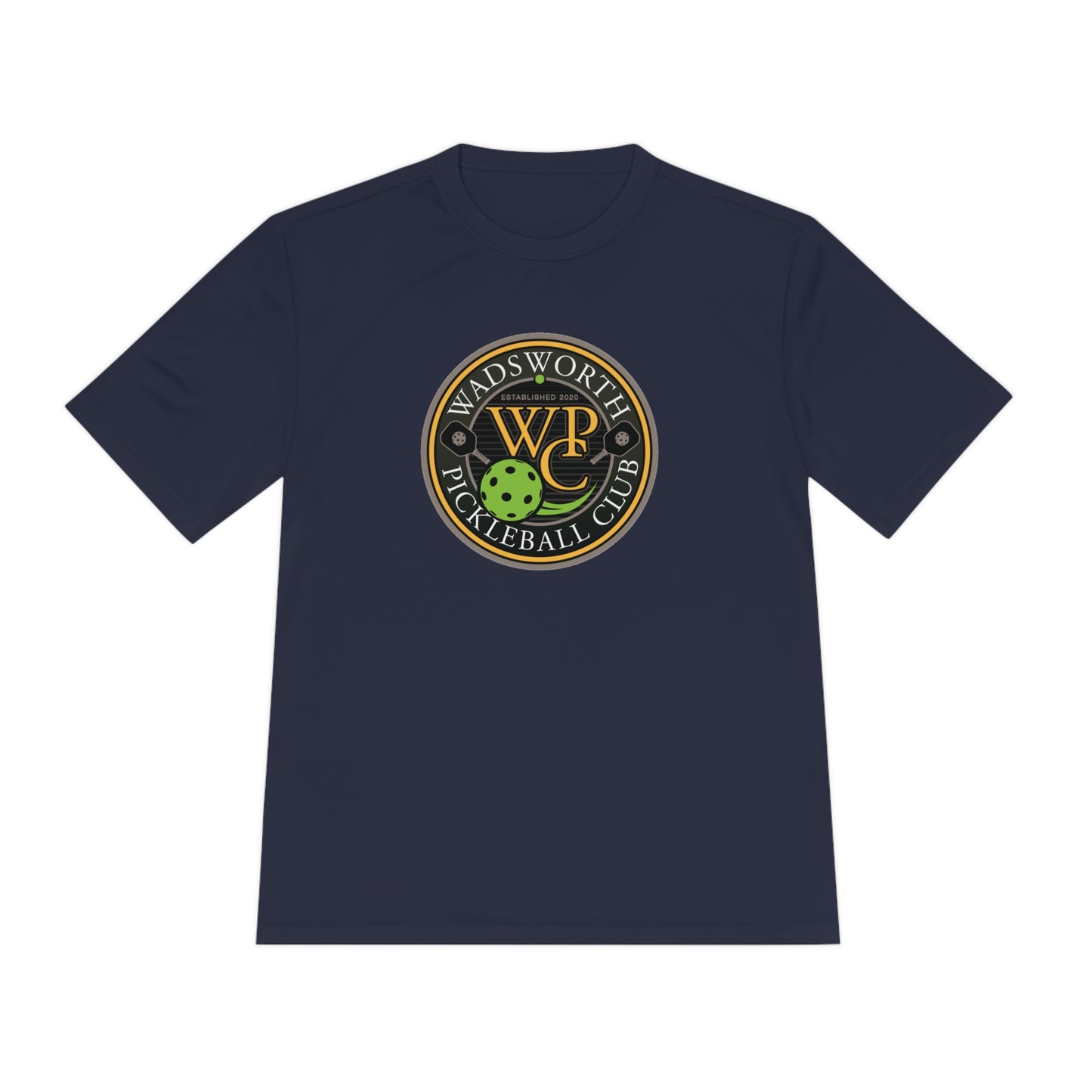 WPC COLOR LOGO SPORT-TEK (FRONT & PICKLEBALL BACK) - Unisex Moisture Wicking Tee