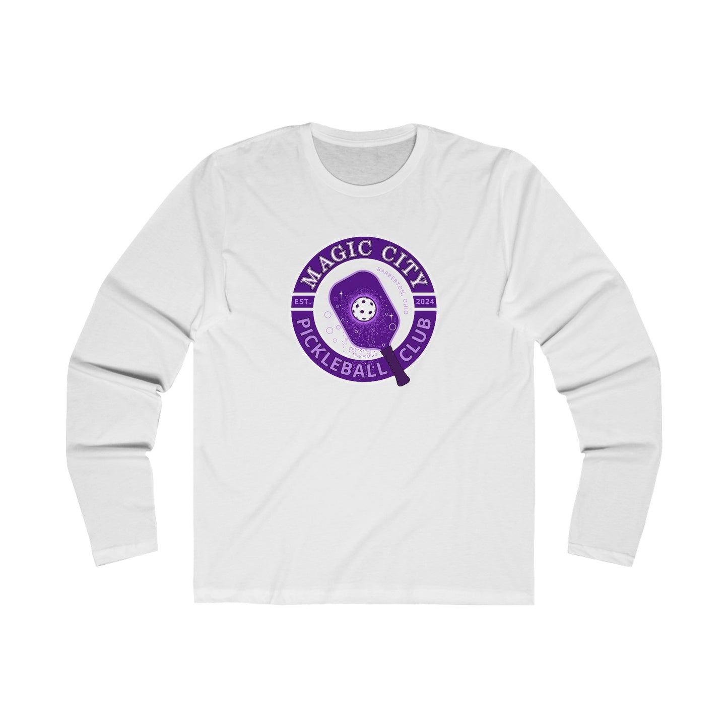 MCPC CIRCULAR LOGO (FRONT & PICKLEBALL BACK) - Men's Long Sleeve Crew Tee