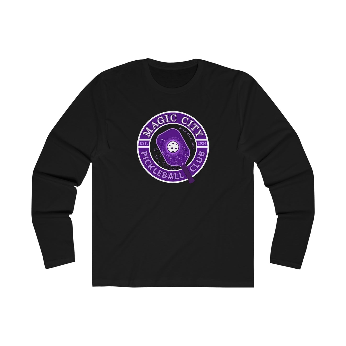 MCPC CIRCULAR LOGO (FRONT & PICKLEBALL BACK) - Men's Long Sleeve Crew Tee