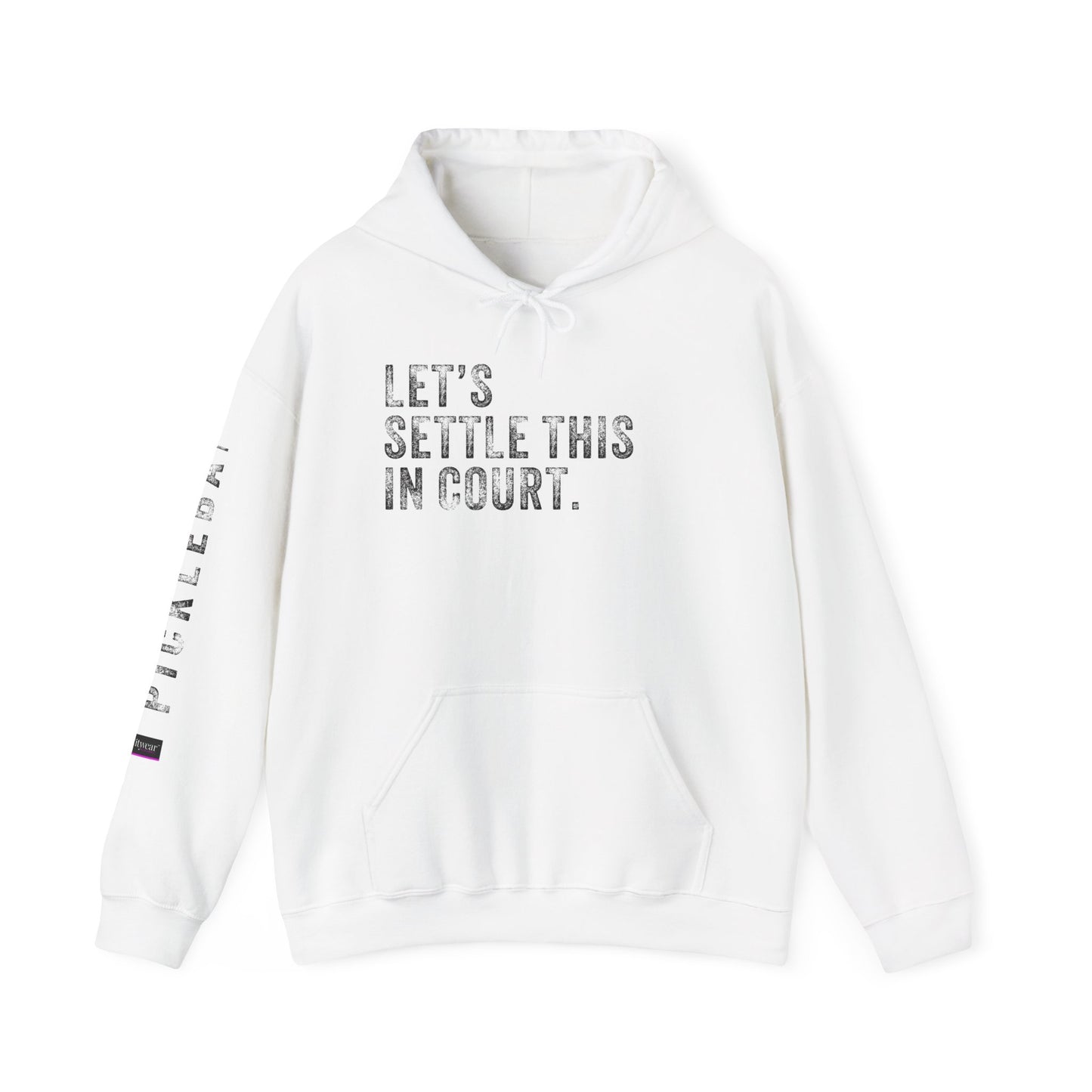 LET'S SETTLE THIS IN COURT, Unisex Heavy Blend™ Hooded Sweatshirt